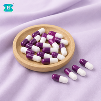 Capsules végétales vides certifiées NSF, colorées, en HPMC, tailles 00, 0, 1, 2, 3, impression de logo personnalisée