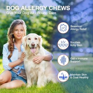 <b>Dog</b> Itch Relief - <b>Probiotics</b>, Omega 3 Fish Oil - Seasonal Allergies - Immune Health Supplement - <b>Dog</b> Allergy Relief <b>Chews</b> - Product Image 2