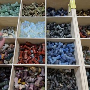 Miniaturas de Cristal de 3 cm, Tallados de Cuarzo Rosa Natural, Huesos de Animales Tallados en Cristal, Piedras Preciosas Curativas - Product Image 3