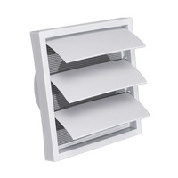 Cache-ventilateur carré pour balcon, système d'air frais, pour ventilation de climatisation centrale, auto-suspendable, mobile, en plastique PP