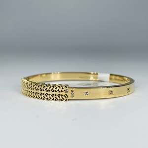 Bracelet tendance en acier inoxydable 316L plaqué or PVD, accessoire de bijouterie durable et résistant - Product Image 1