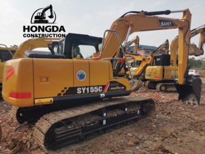 Excavadora pequeña Sany de 15 toneladas, excavadora Sany155 155Cpro usada, excavadora sobre orugas Sany 155c Pro - Product Image 6