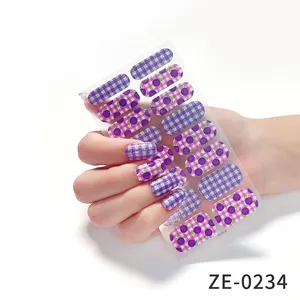 Красивые наклейки для дизайна ногтей от фабрики Beautysticker EM/ODM, наклейки для ногтей, индивидуальные брендовые наклейки для ногтей