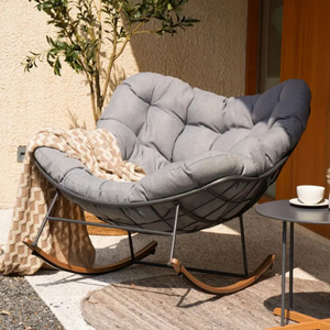 Nouveau Canapé d'Angle pour Couples, Chaise de Salon Moderne pour Intérieur et Véranda, Meuble de Jardin avec Structure Métallique et Rembourrage en Éponge - Product Image 6