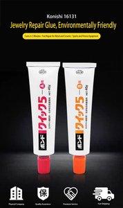 ZSW KONISHI Bond Quick 5 # Adhésif époxy AB 16131, lot de 80g (40g A + 40g B), colle de réparation à durcissement rapide en 5 minutes - Product Image 3