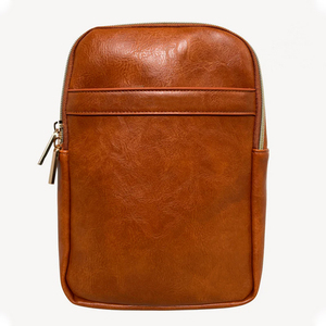 Sac à langer portable en PU personnalisé, résistant à l'eau, facile à nettoyer, organiseur de lingettes pour bébé, sac à bandoulière convertible, distributeur de lingettes humides - Product Image 4