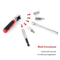 Clé dynamométrique à cliquet, jeu de tournevis, embouts magnétiques, douilles, outils manuels multifonctionnels pour la réparation à domicile, le bricolage