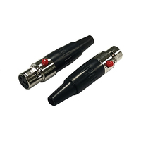 Bouton rouge 4 broches Mini connecteur XLR adaptateur TA4F prise femelle micro microphone connecteur Audio
