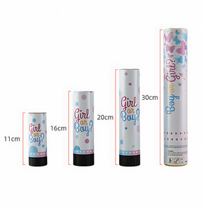 Personnalisé rose bleu bébé douche décoration fumée sexe révéler canon sexe révéler bombes fumigènes - Product Image 5