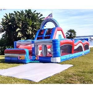 Parc d'attractions gonflable extérieur U-Turn, château gonflable avec toboggan, aire de jeux gonflable - Product Image 5