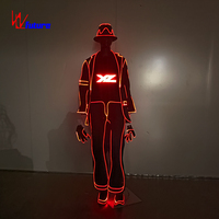 Mode unisexe MJ Cowboy Dance LED Costumes Luminous Western Style Adult Stage Party Wear for Ballroom Performance
