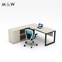 M & W fabbrica all'ingrosso moderno ufficio tavolo di lusso Ceo Manager capo in legno lavoro Executive Desk