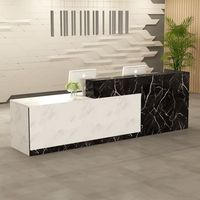 Comptoir de caisse, comptoir de bar pour centre commercial, centre d'accueil d'entreprise, bureau d'information - Vitrines LED élégantes pour un service efficace, personnalisables