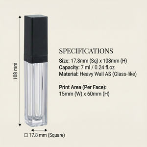 <span class=keywords><strong>En</strong></span> stock : Tubes à gloss vides uniques, noirs, argentés, marron, <span class=keywords><strong>or</strong></span> rose, <span class=keywords><strong>or</strong></span>, bronze, transparents, givrés, métalliques, avec capuchon argenté - Product Image 5