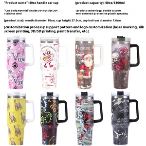 La <span class=keywords><strong>taza</strong></span> del coche de 40oz puede ser 3D para dibujar una <span class=keywords><strong>taza</strong></span> de maestro de hielo frío <span class=keywords><strong>Taza</strong></span> de termo de acero inoxidable engrosada de Navidad de Halloween personalizada - Product Image 3