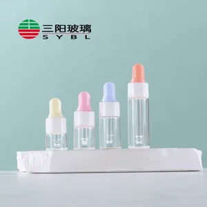 Glas-Tropf flasche Glas ätherisches Öl Tropf flasche Make-up-Verpackung Mini-Größe bunte Pipette 1ml 2ml 3ml 5ml Auf Lager