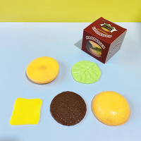 Jouet Squishy DIY Simulation Hamburger, Boîte de Jouets Alimentaires Sandwich, Nouveauté Anti-Stress pour Enfants et Adultes