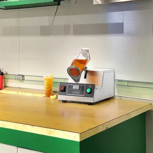 Mesin Pengocok gelas tunggal baja tahan karat kualitas tinggi mesin pengocok Milkshake teh gelembung otomatis