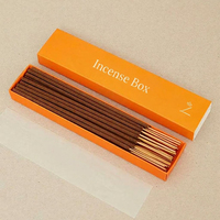 Boîte de support d'encens vide en papier personnalisé, boîte d'emballage de bâton d'encens uni vierge