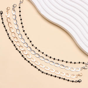 Black Baseball Cap With Chain LA Logo Believe In <b>Yourself</b> Street Style Unisex Cotton Yarn Hat Four Seasons - Product Image 3