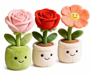 Boneka Bunga Plush Lucu Kawaii, Tanaman Pot Tersenyum, Boneka Bunga Plush Lembut, Dekorasi Rumah, Kamar Tidur, Kamar Bayi, Hadiah Anak-Anak Wanita Grosir - Product Image 3
