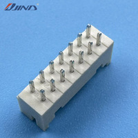 Conector PCB de doble fila PHD-2*7A de paso de orificio de 2.0 mm, 14 pines, 180 grados, recto, de cable a placa para electrónica automotriz