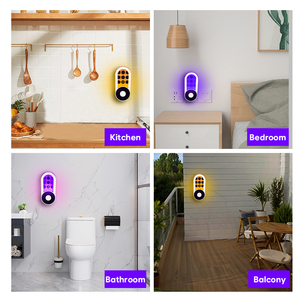 Piège à mouches multifonctionnel conçu pour une utilisation en branchement, avec lumière jaune et violette pour le contrôle des moustiques et l'éclairage nocturne dans les maisons et les bureaux - Product Image 4