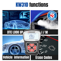 Herramienta de diagnóstico de coche KONNWEI KW310 OBD2, Analizador de motor de función OBD2 completo para todos los coches