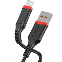 D70T Nylon Trenzado TPE Superficie de conexión 2.4A Salida 1M Longitud USB a Cables de carga de teléfono tipo C
