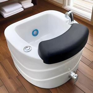 Bac à shampoing en acrylique pour salons de beauté, salons de coiffure professionnels, salons de manucure et salons de massage ; bassin de bain de pieds de qualité export. - Product Image 2