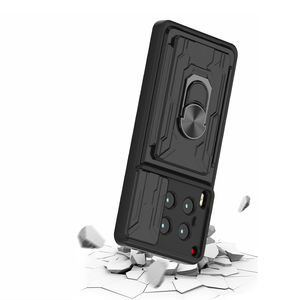 360 soporte de anillo ranura para tarjeta contraportada a prueba de golpes Mgantic Car Mount Phone Case para Tecno Camon <span class=keywords><strong>30</strong></span> 40 Pro 4G 5G contraportada - Product Image 2