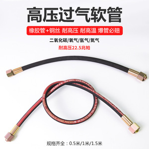 Hydraulic Hose 1/4 In MxM 225 Bar 3260 Psi Premium Rubber Hose For Gas Cylinder Transfer - Product Image 2