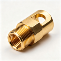 Connecteur de borne électrique en laiton et cuivre usiné sur mesure par CNC, pièces métalliques à haute conductivité