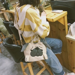 Bolso <span class=keywords><strong>de</strong></span> hombro <span class=keywords><strong>de</strong></span> pana <span class=keywords><strong>Shar</strong></span> <span class=keywords><strong>Pei</strong></span> para mujer, bandolera <span class=keywords><strong>de</strong></span> moda japonesa con Animal divertido, bolso <span class=keywords><strong>de</strong></span> mano con cabestrillo, 2021 - Product Image 3
