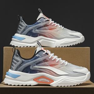 Zapatos Deportivos Casuales para Hombre con Amortiguación de Aire, Color Degradado, Antideslizantes, para Correr al Aire Libre, Hacer Ejercicio, con Cordones, Cómodos para Caminar - Product Image 2
