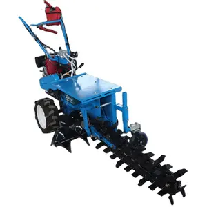 מכונות גן 7 Hp בנזין מנוע ידני Trencher תעלה מיני Trencher ידני תעלה מכשפה Trencher