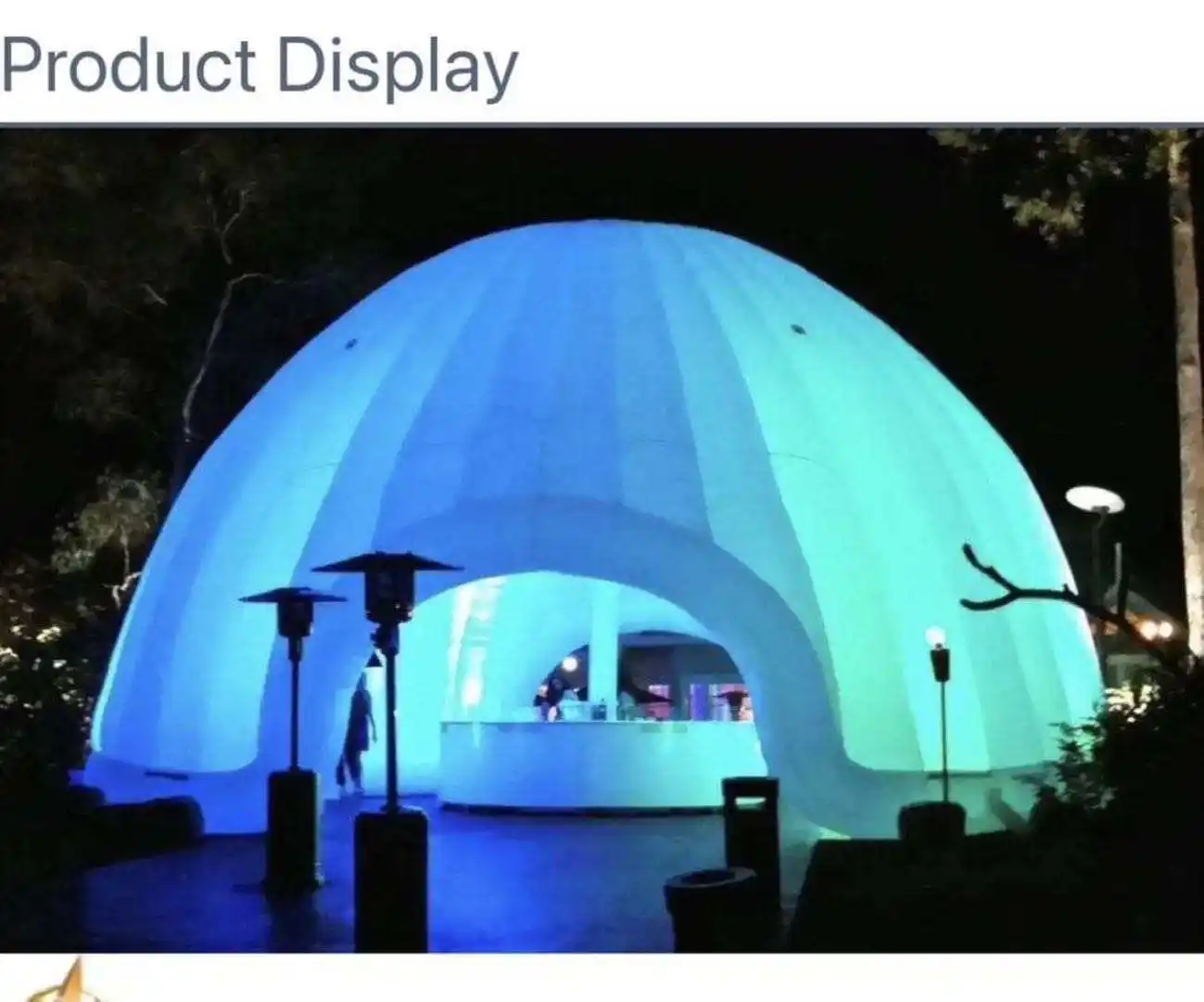 Dôme gonflable géant personnalisé, nouveau Design, combinaison de tente à neige gonflable, dôme d'événements pour l'activité commerciale