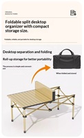 Chaise Moon en forme d'œuf en tissu Oxford, table de camping et ensemble de chaises pliantes avec dossier pour pique-nique, barbecue et utilisation en extérieur