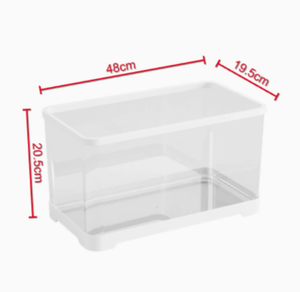 Aquarium en plastique pour poissons, petit aquarium de bureau pour poissons Betta, poissons rouges, boîte d'élevage pour animaux de compagnie - Product Image 5
