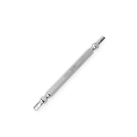 Embout de tournevis hexagonal double extrémité extra long de 100 mm, en acier S2, H4, magnétique puissant, tige de 1/4 pouce, fixation profonde, qualité industrielle, bricolage