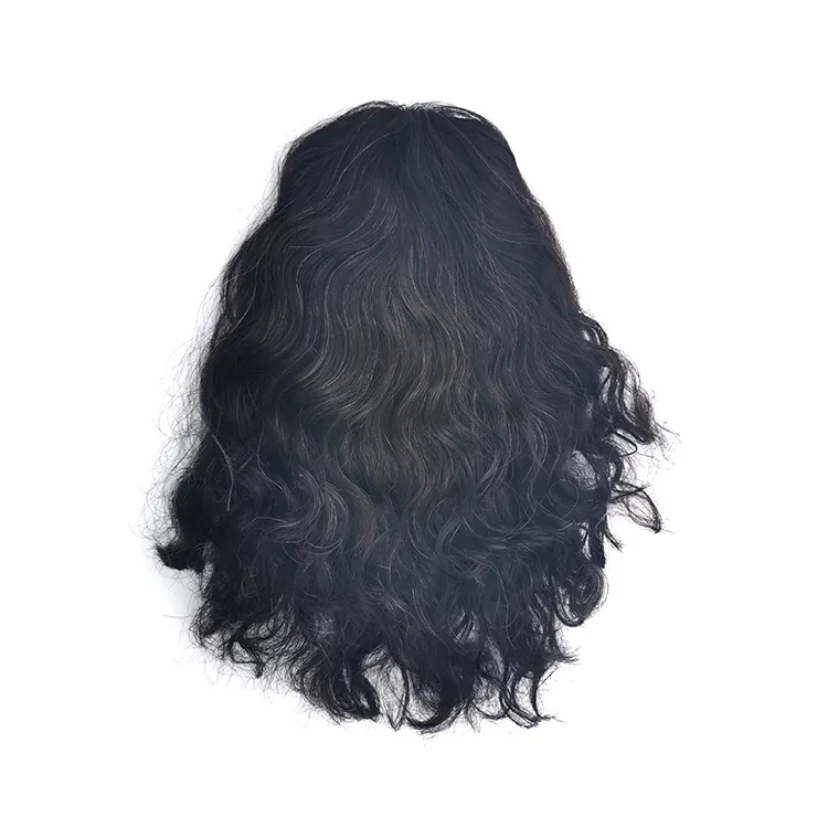 Gran Stock de humano indio peluquín de cabello Remy para hombres negros en <span class=keywords><strong>Mono</strong></span> y Npu
