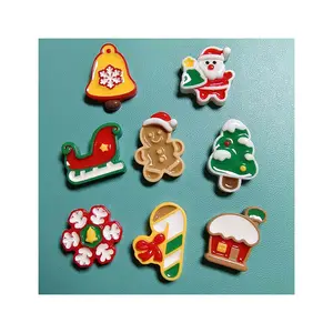 Harz Weihnachten niedlichen Elch Santa Tree Schneemann Socken Flat Back Cabochon für D I Y Weihnachten Neujahr Schmuck Zubehör