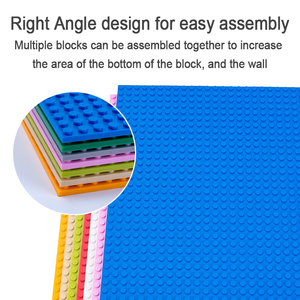 डबल-पक्षीय 32*32 छोटे डॉट आधार DIY दृश्य बिल्डिंग ब्लॉक नीचे की थाली 25.5*25.5cm रंगीन baseplates खिलौना MOC ब्लॉक खिलौने बच्चों