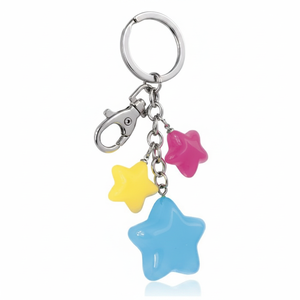 Llavero de Anime con Estrella Azul Claro, Impresión UV, Foto Digital, Material Acrílico, Sin Caja Incluida - Product Image 2