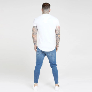 T-shirt moderne à manches courtes en coton 200 GSM, doux, décontracté, tendance estivale, personnalisable, OEM, marque privée, fournisseur d'usine - Product Image 4