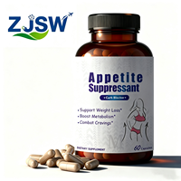 Pilules de contrôle du poids naturelles en stock, prêtes pour la marque privée OEM, compléments alimentaires pour supprimer l'appétit, capsules amincissantes pour une perte de poids rapide