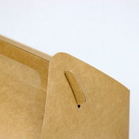 Boîtes à dessert en papier kraft avec fenêtre transparente et poignée, cartons de boulangerie personnalisables pour gâteaux roulés, gâteaux coupés, bonbons et emballages à emporter