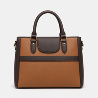 Sac à main à bandoulière pour femme avec logo personnalisé, ensemble 3 pièces en cuir PU, grande capacité, fermeture éclair, doublure en nylon, décoration à pompon