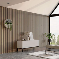 Échantillon Gratuit - Panneau Acoustique Moderne pour Décoration Intérieure, Absorption Sonore, avec Design Graphique, Panneau Mural à Lattes en MDF pour Hôtels et Appartements