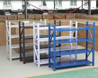 Étagères de stockage réglables pour entrepôt, 4/5/6 niveaux, étagères légères pour le stockage en entrepôt